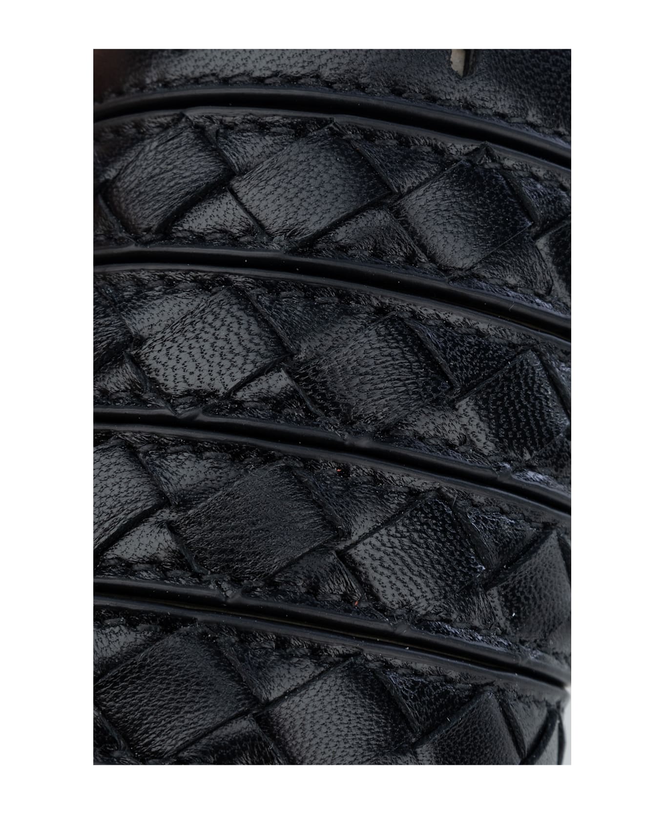 Bottega Veneta Intrecciato Thin Watch Belt - Nero
