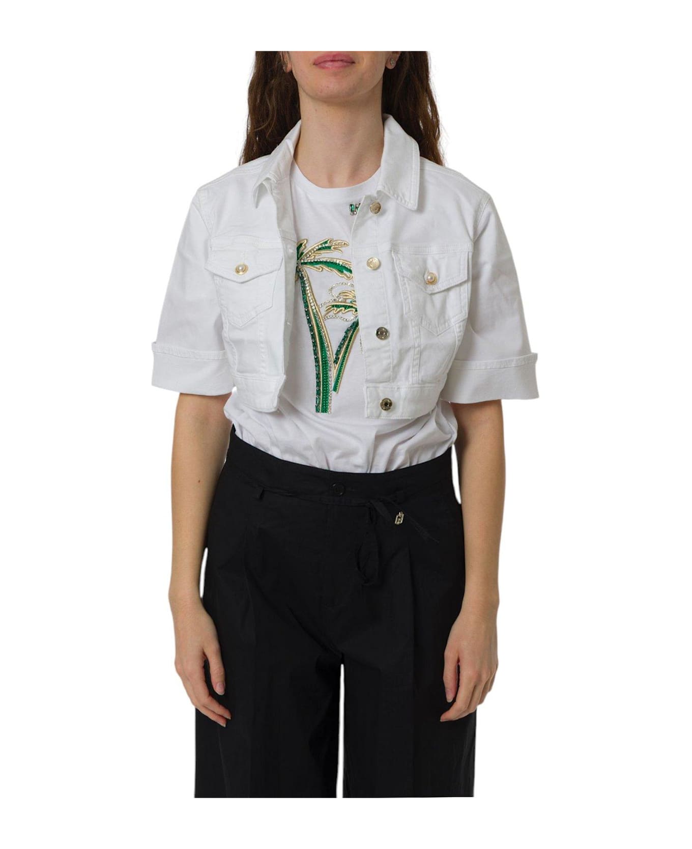 Liu-Jo Cropped Jacket Liu-jo - WHITE