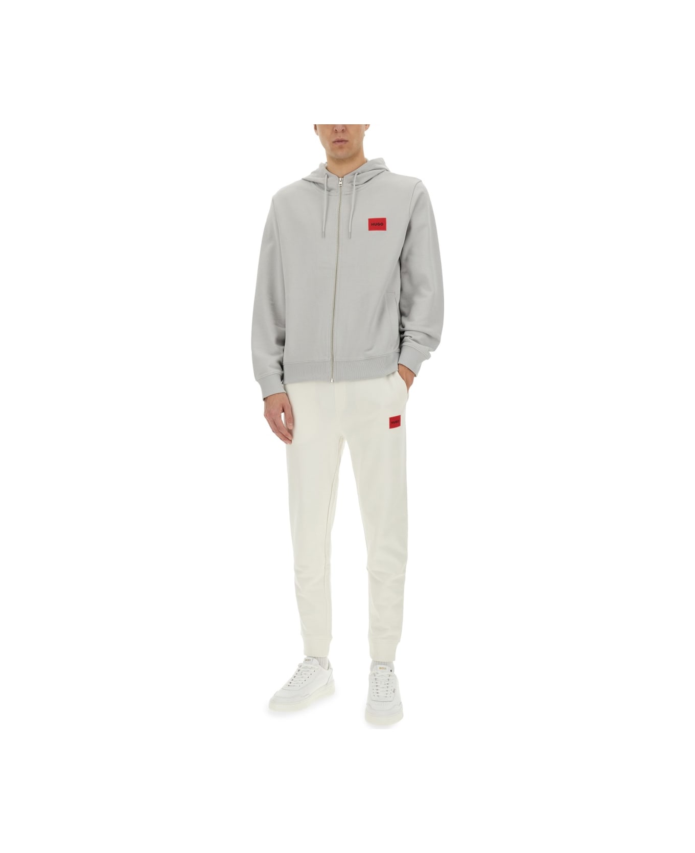 Hugo Boss Sweatshirt With Logo - GREY