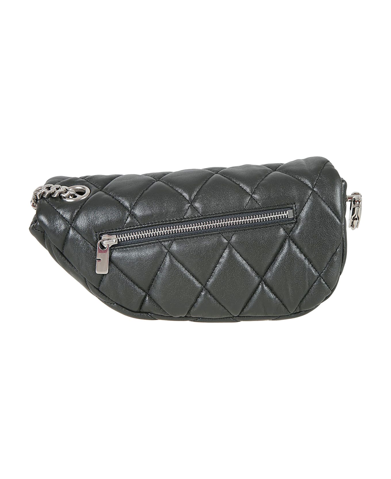 Burberry Quilted Flap Shoulder Bag - Slate