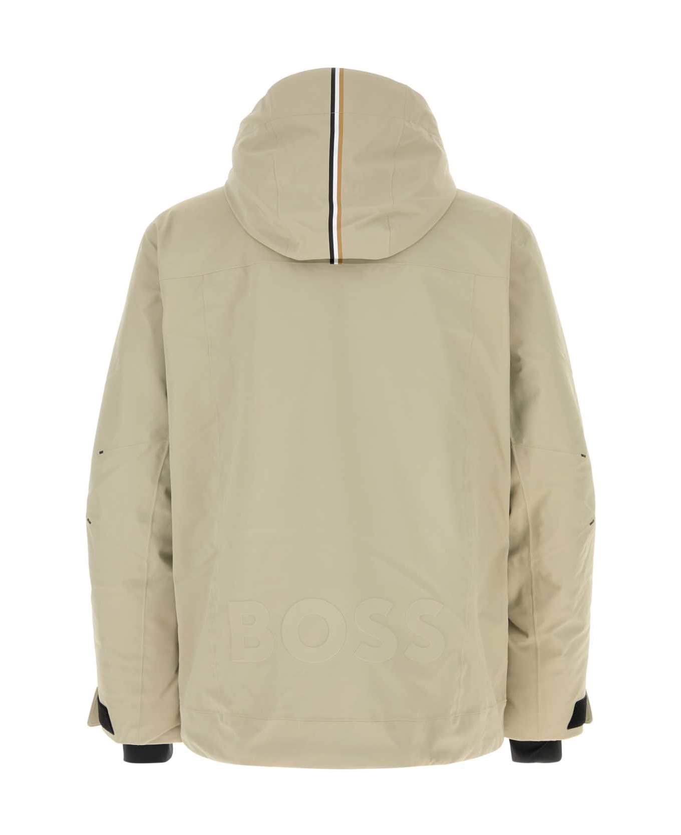 Hugo Boss Sand Stretch Nylon Jacket - Open Grey