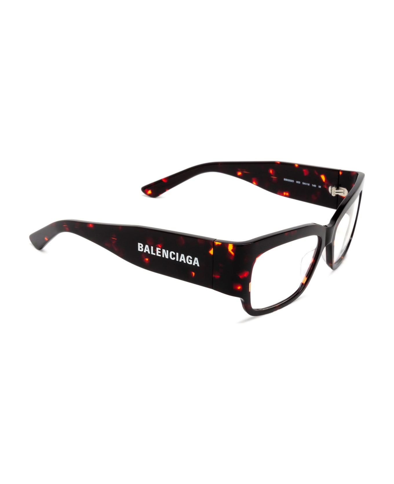 Balenciaga Eyewear Bb0332o Glasses - 003 HAVANA HAVANA TRANSPARENT