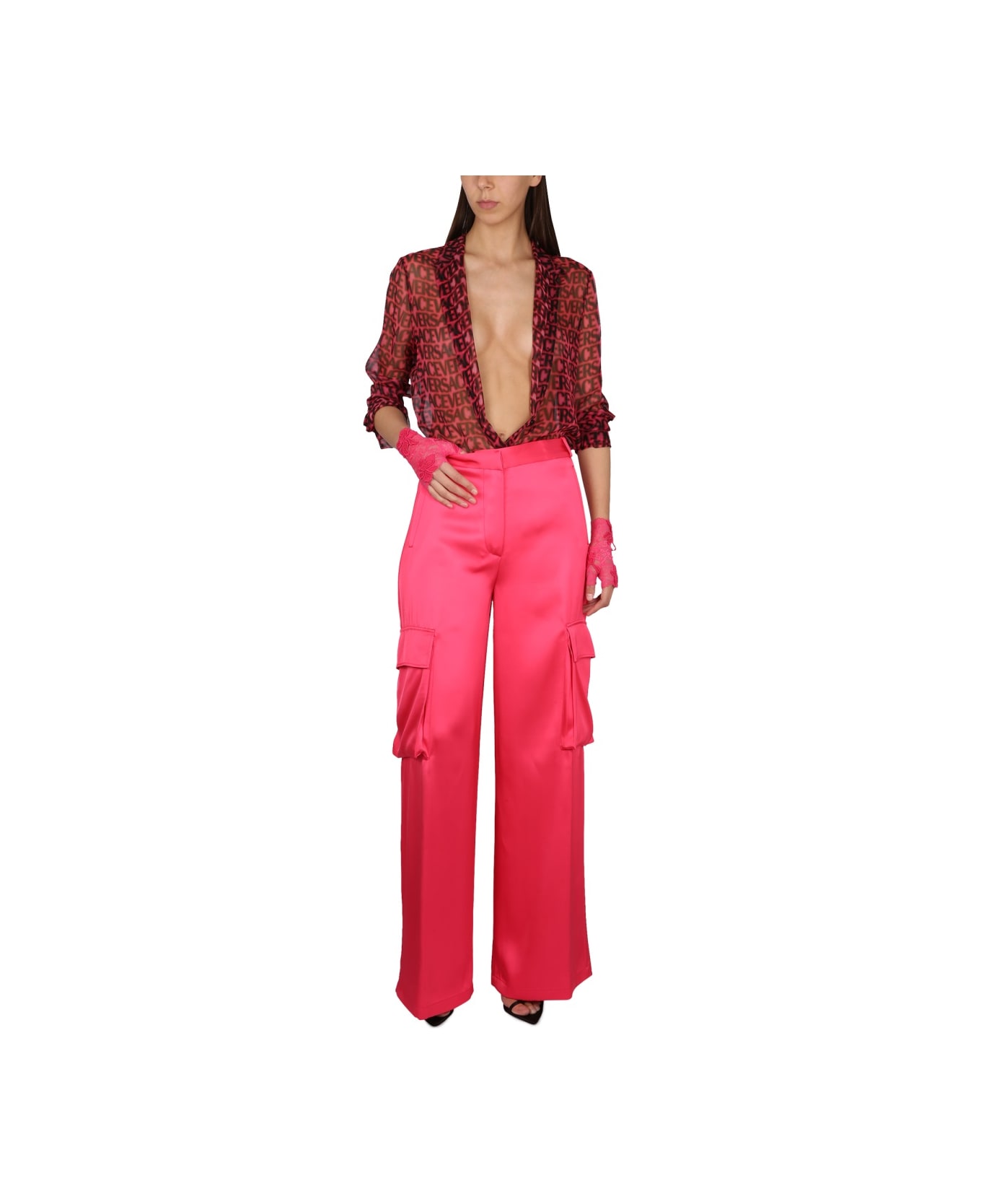 Versace Duchesse Pants - FUCHSIA