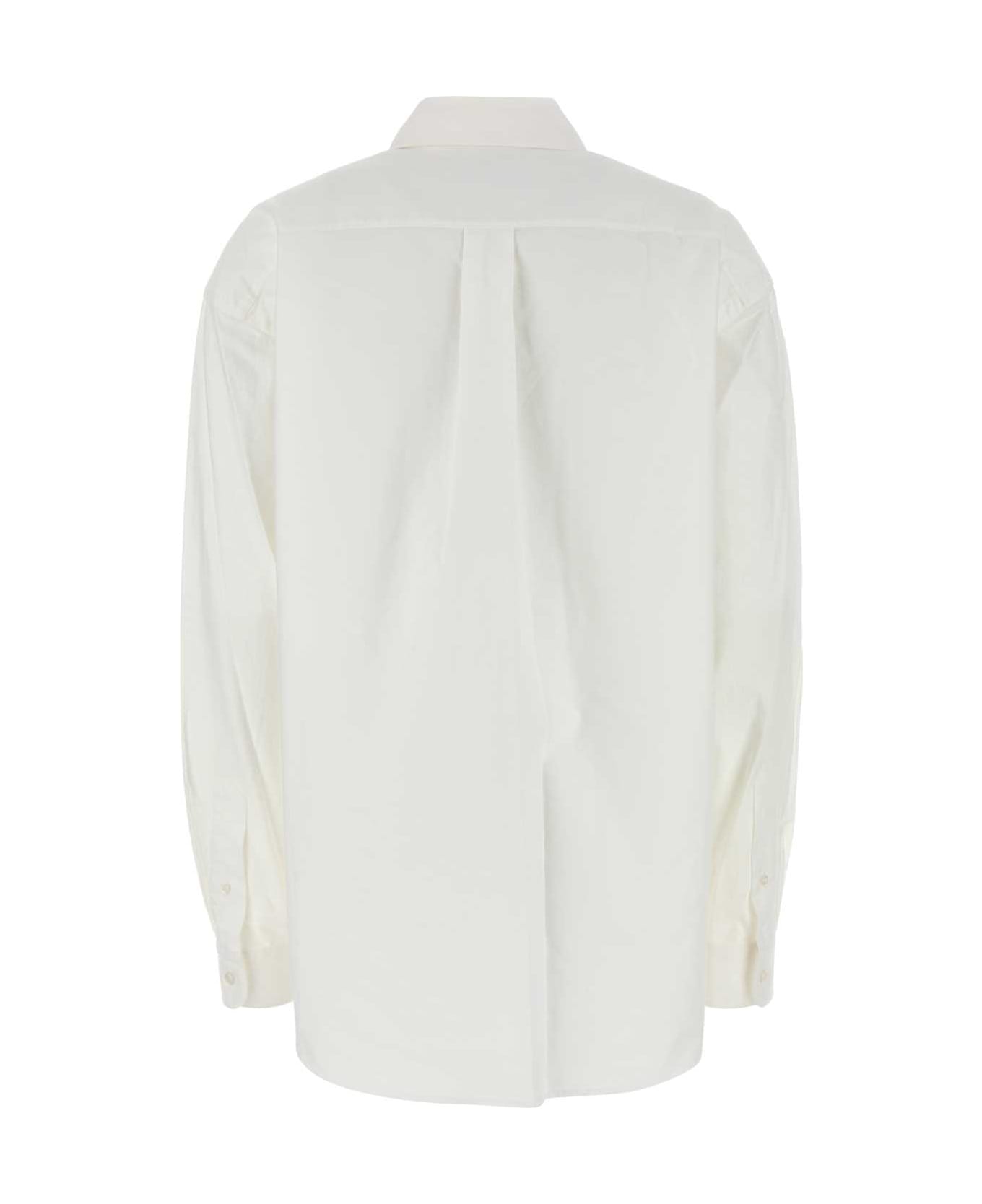T by Alexander Wang White Oxford Oversize Shirt - White