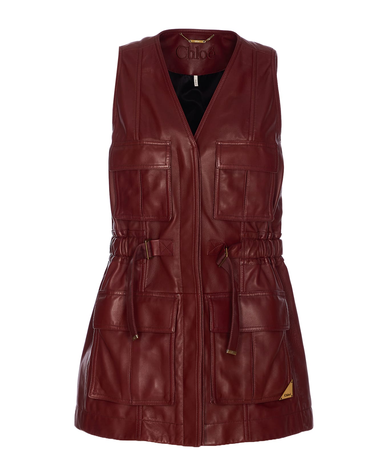 Chloé Leather Dress - Purple