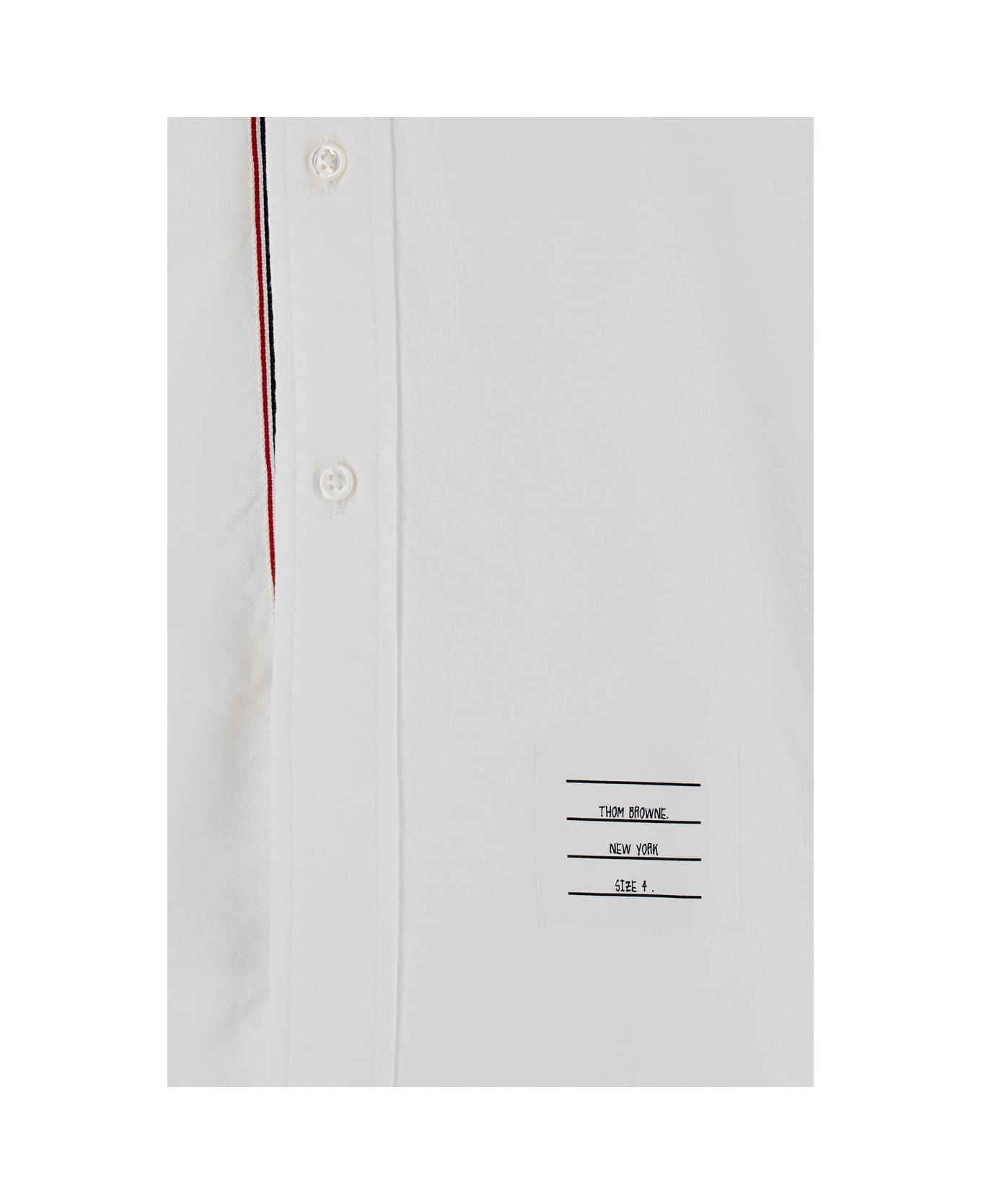 Thom Browne Oxford Framing Shirt - White