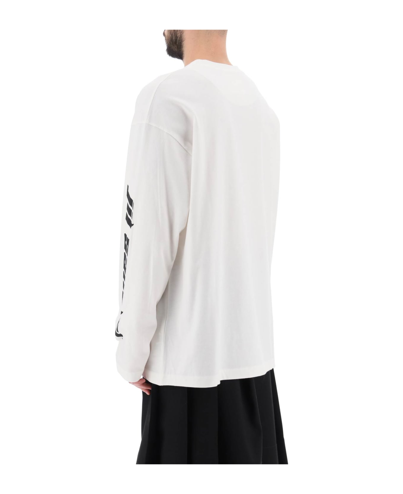Jil Sander Long-sleeved T-shirt With Print - NIGHT SHIMMER (White)
