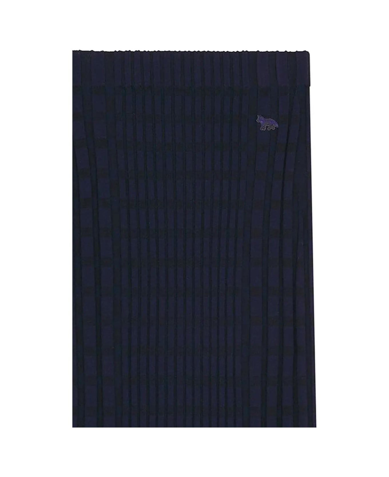 Maison Kitsuné Fox Skirt - Ink blue