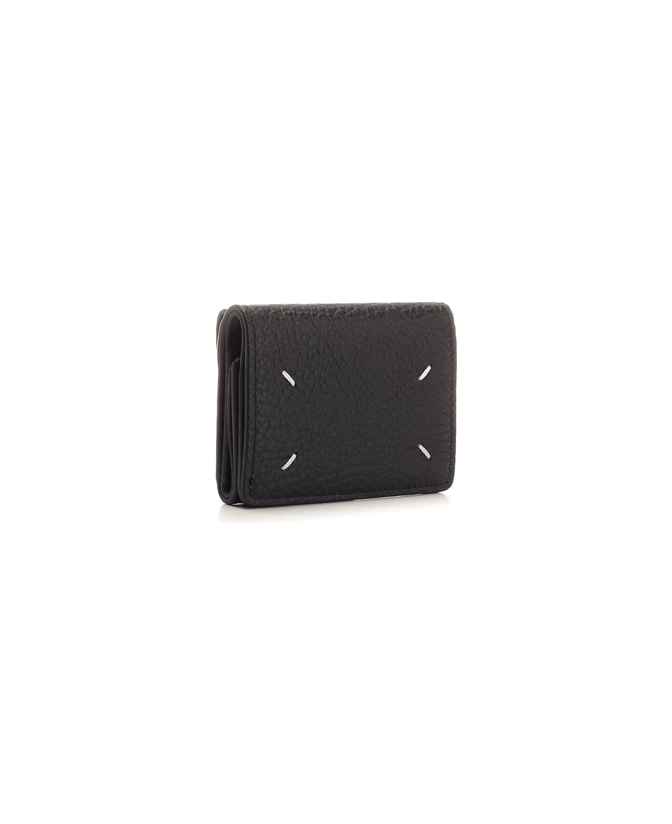 Maison Margiela "four Stitches" Compact Wallet - Black