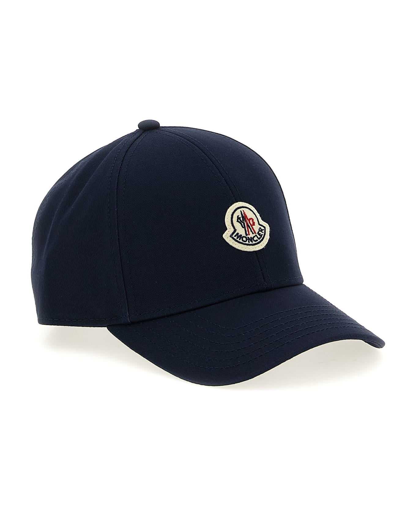 Moncler Logo Patch Cap - Blue