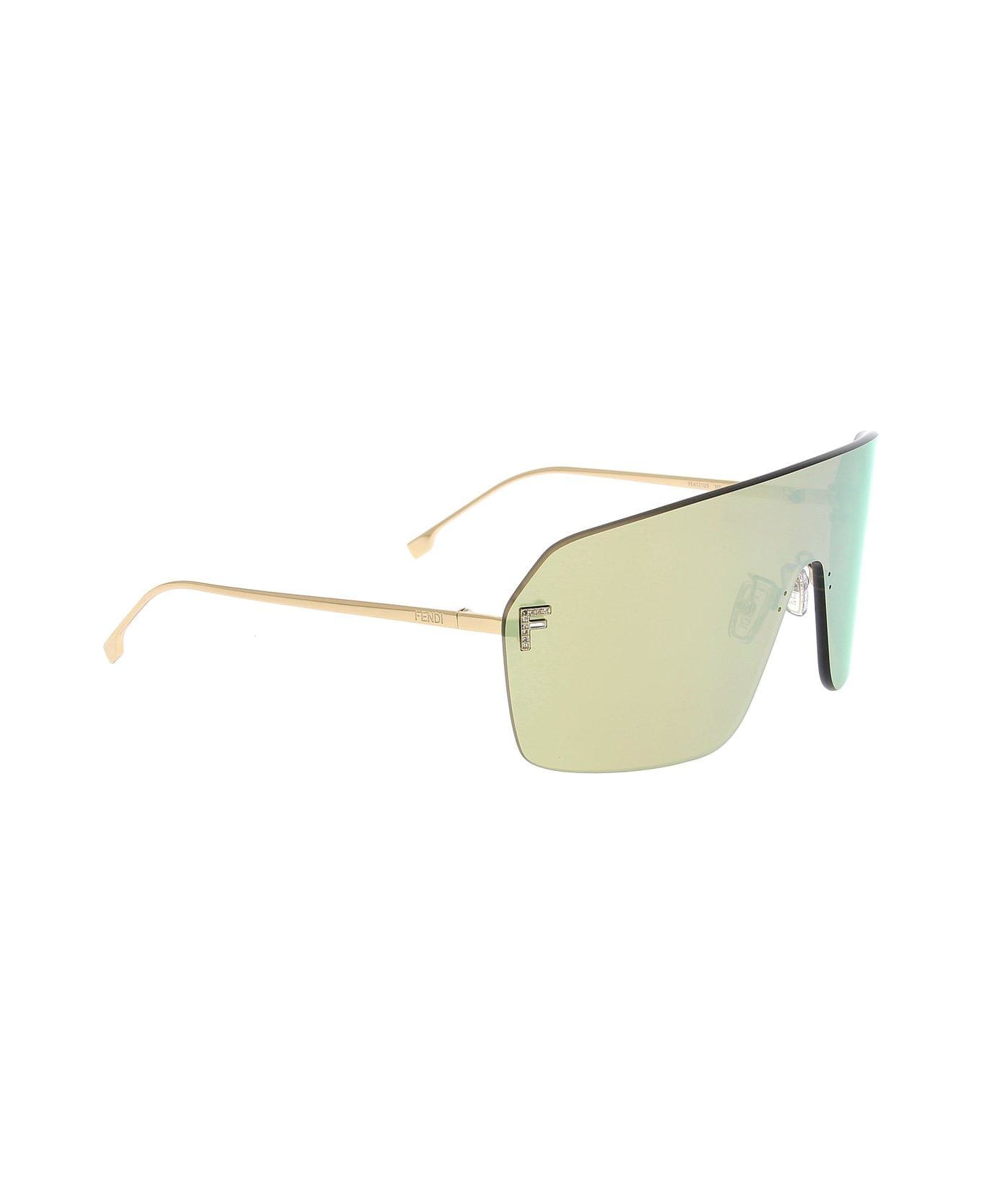 Fendi Oversized Frame Sunglasses - 30L - Yellow