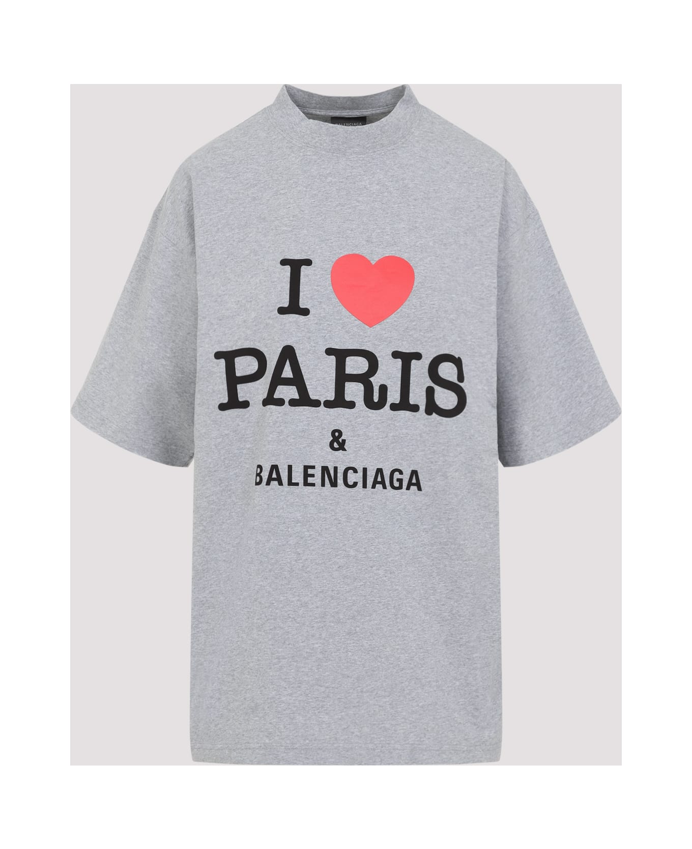 Balenciaga 
i Love Paris
 T-shirt - Heather Grey