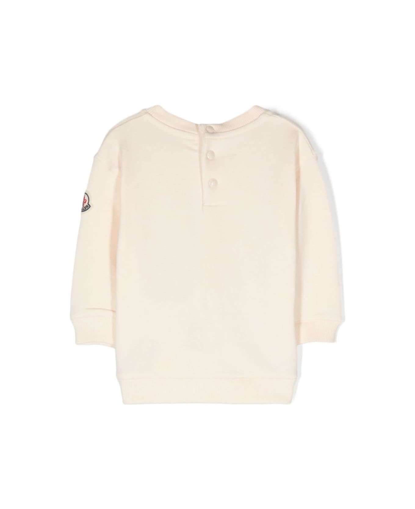 Moncler Beige Sweatshirt Baby Girl - Beige