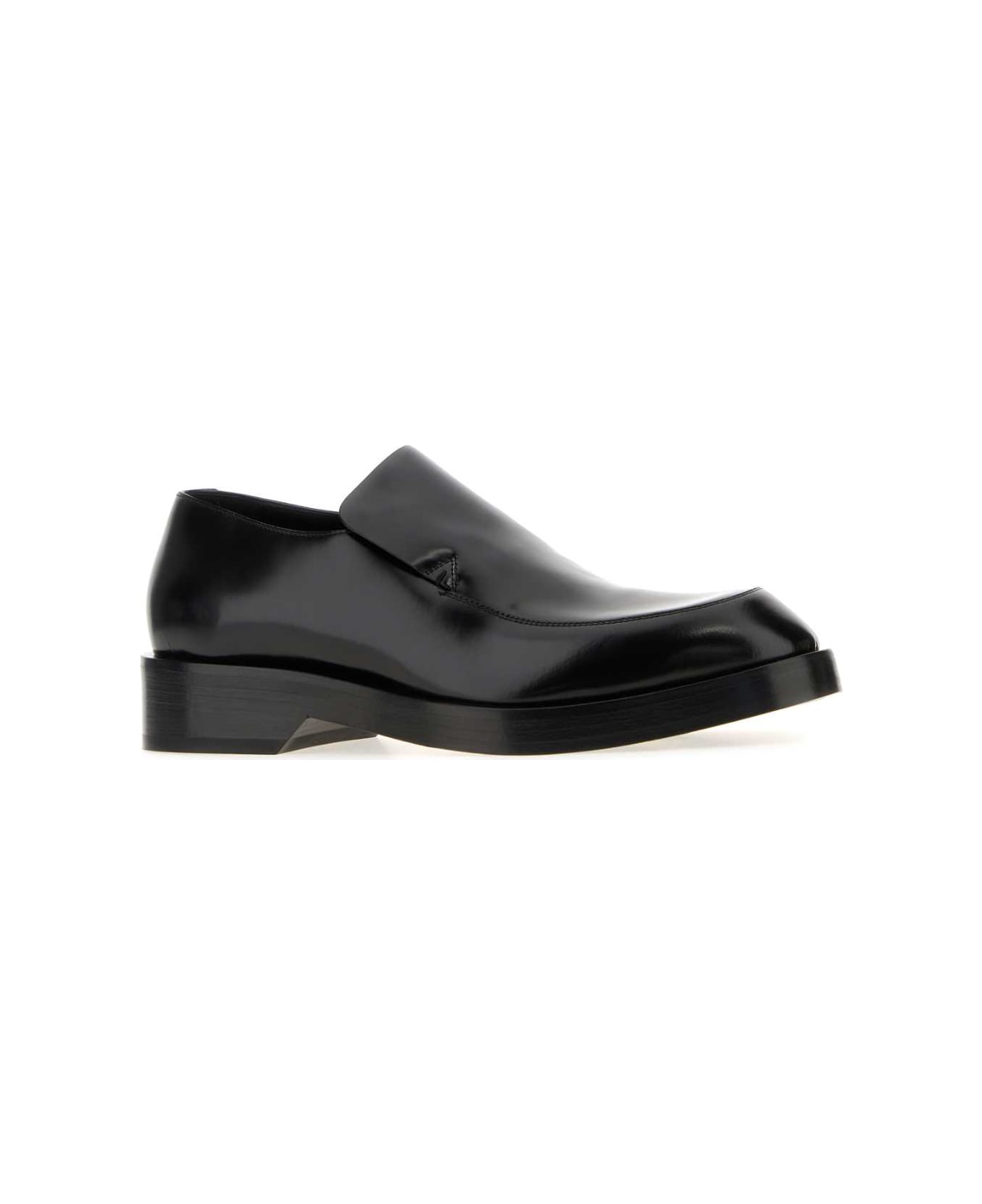 Jil Sander Black Leather Loafers - 001