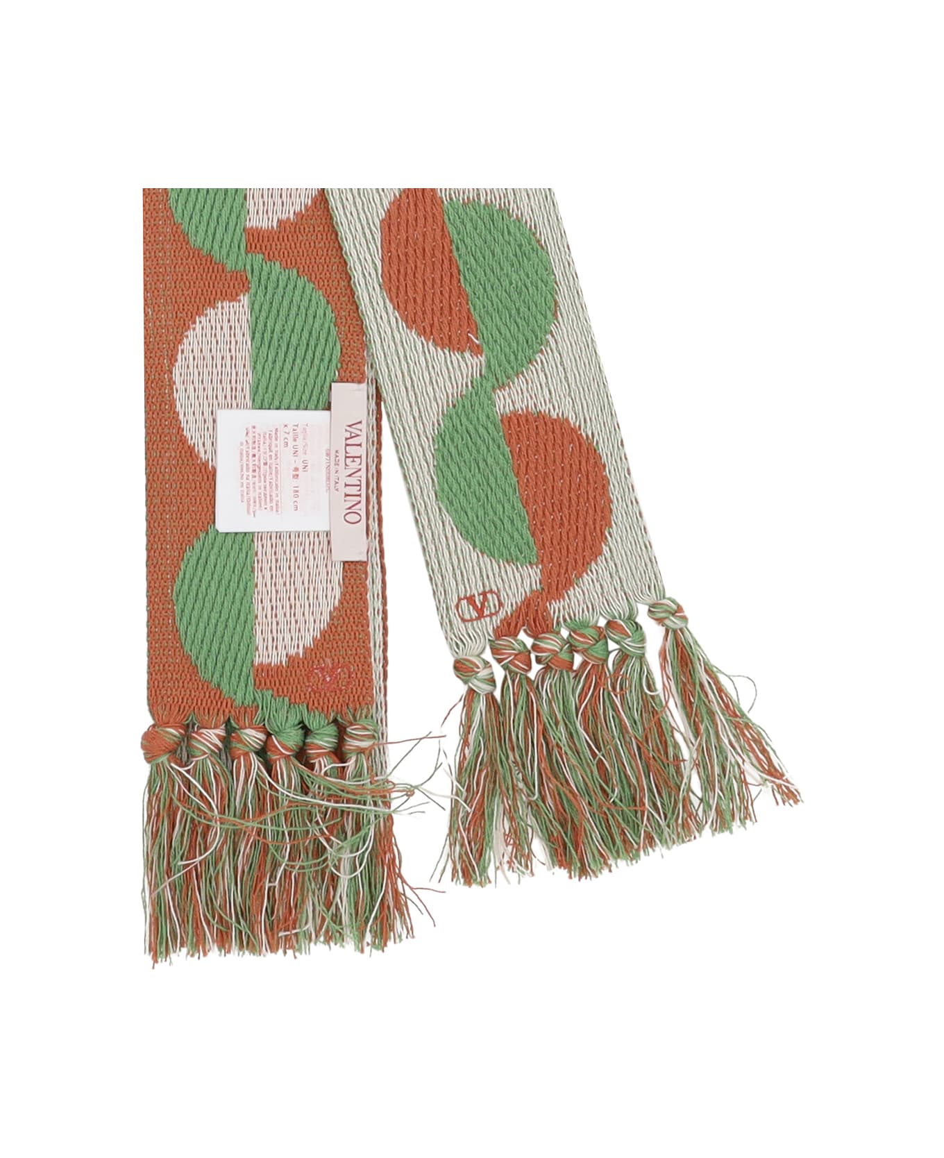 Valentino Garavani Geometric Jacquard Pattern Scarf