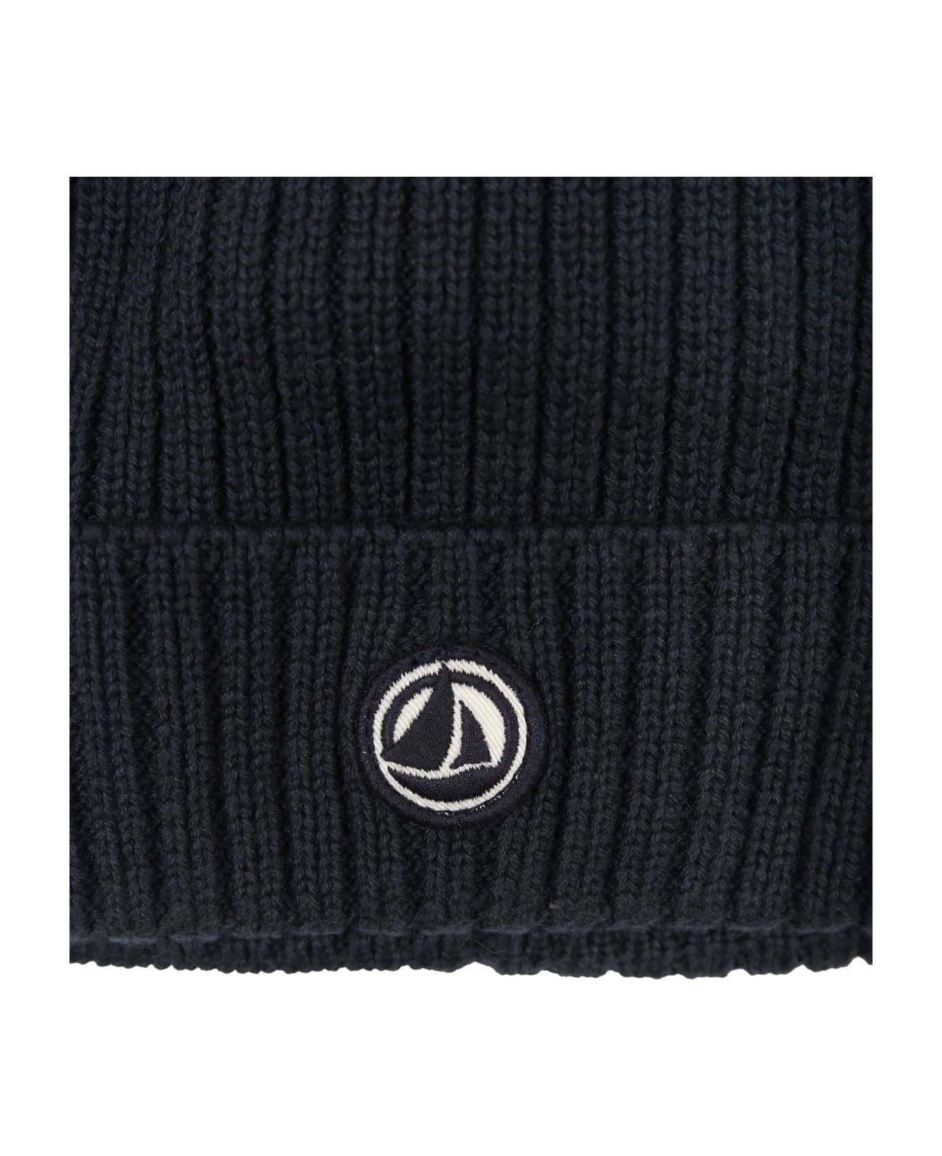 Petit Bateau Blue Hat For Baby Boy With Logo - Blue