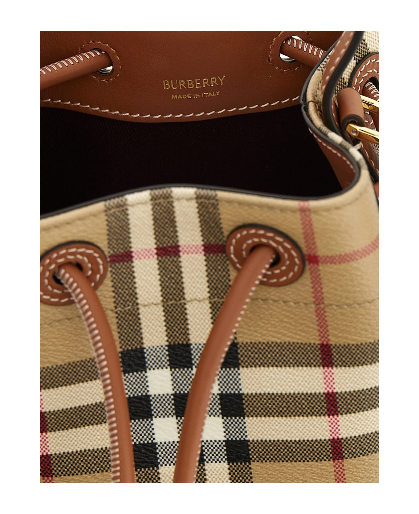 Burberry Check Bucket Bag - Multicolor