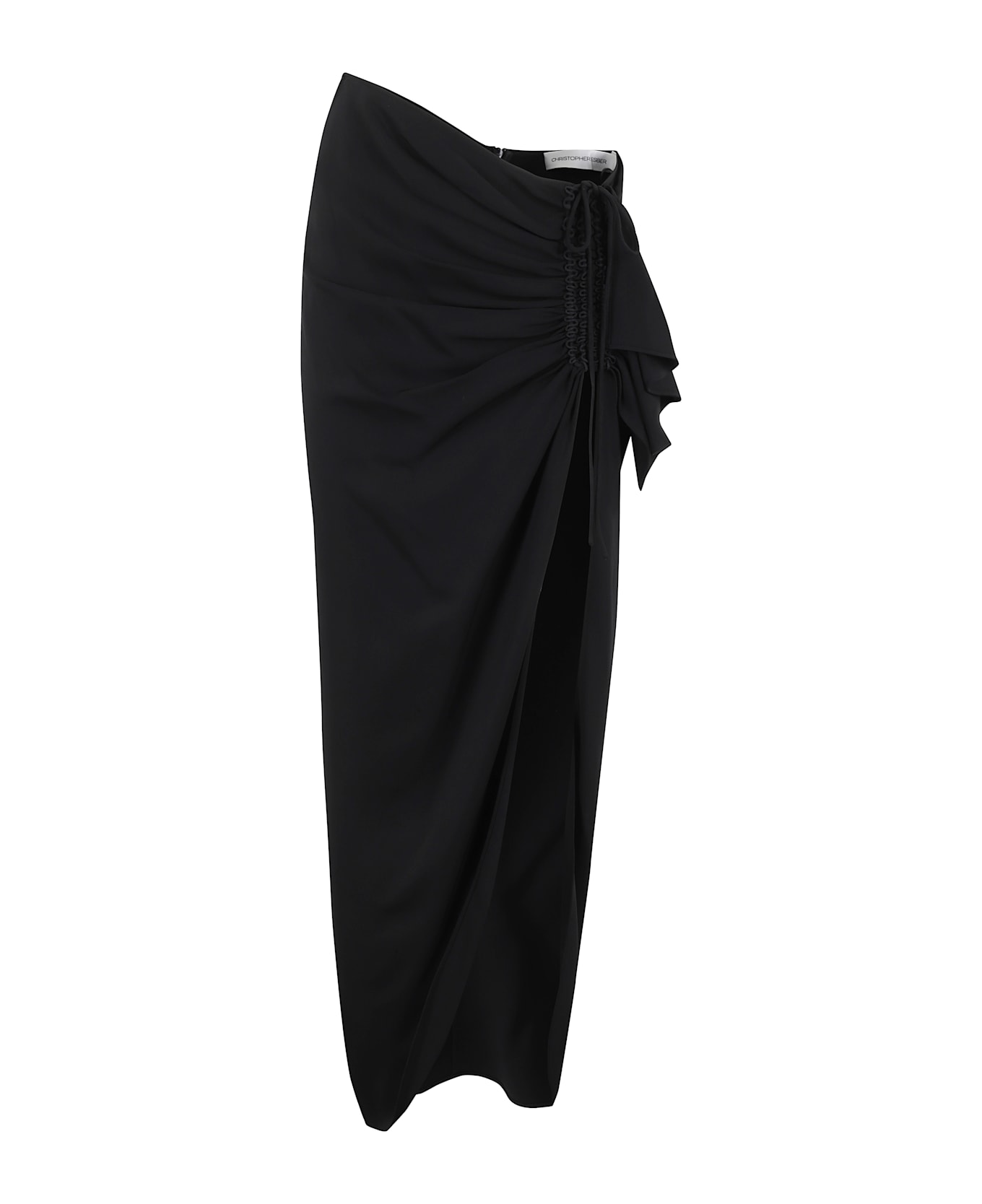 Christopher Esber Ruched Cadence Split - Black
