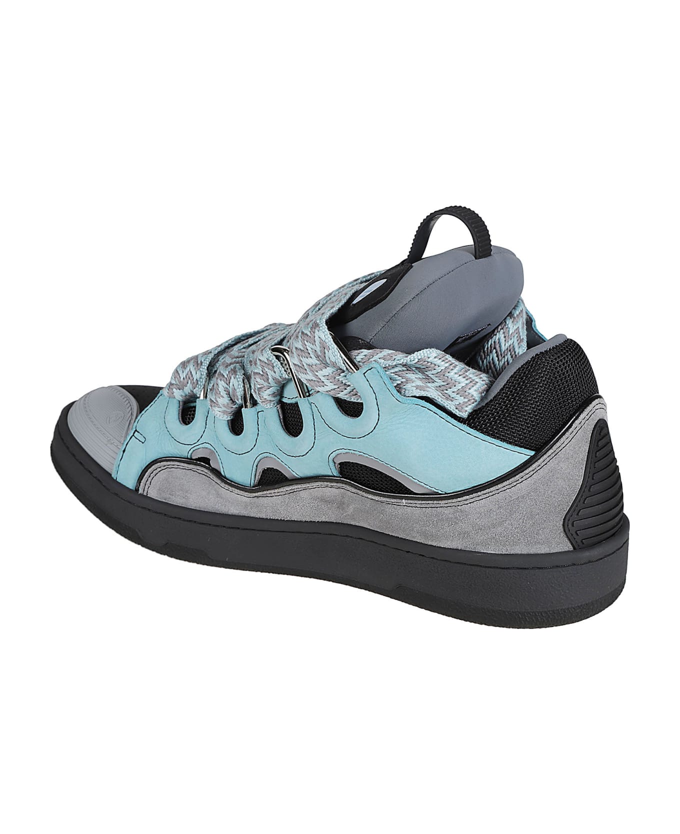 Lanvin Curb Sneakers - Light Blue/Anthracite