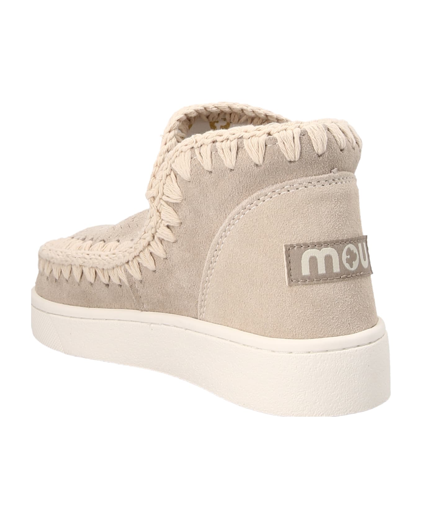Mou 'summer Eskimo Perforated Suede' Sneakers - Chlk Chalk White