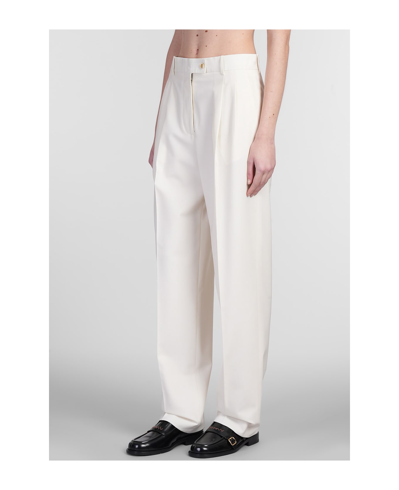 Marni Pants In Beige Wool - beige