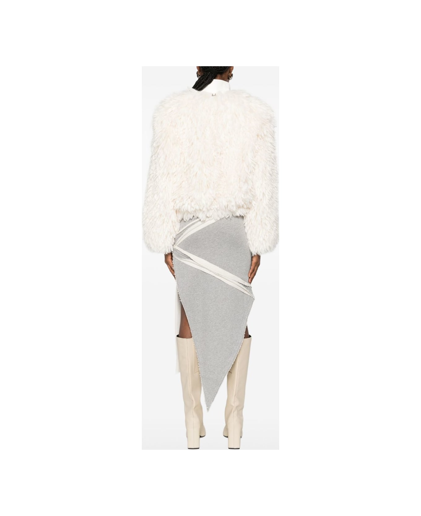 Apparis Zip-up Faux-fur Jacket - White