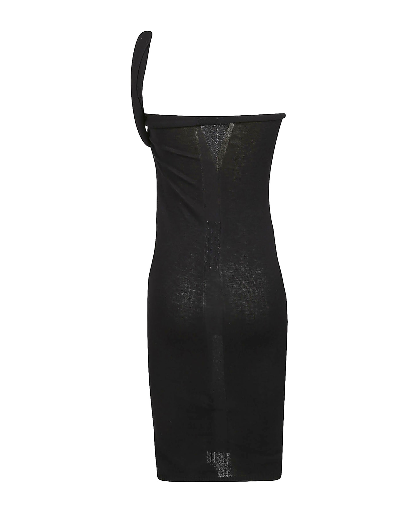 Rick Owens Cut-out Detail Twist Dress - Black ワンピース＆ドレス