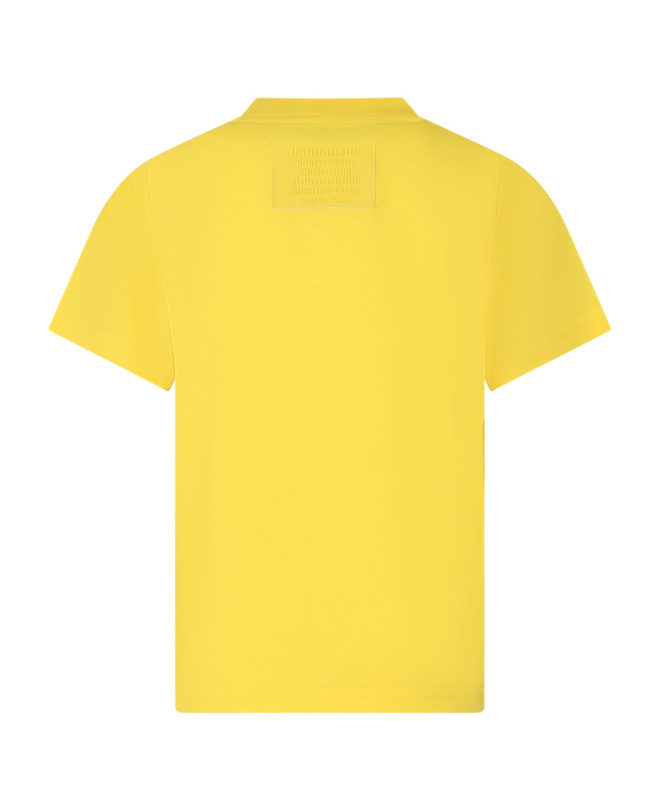 Dsquared2 Yellow T-shirt For Boy With Logo - Yellow
