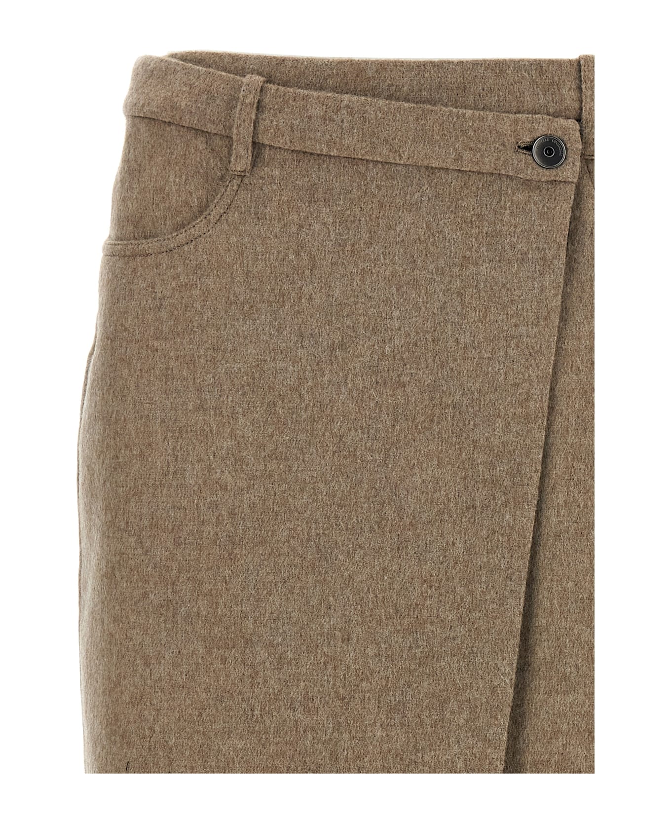 Brunello Cucinelli 
wrapped
 Skirt - Beige スカート