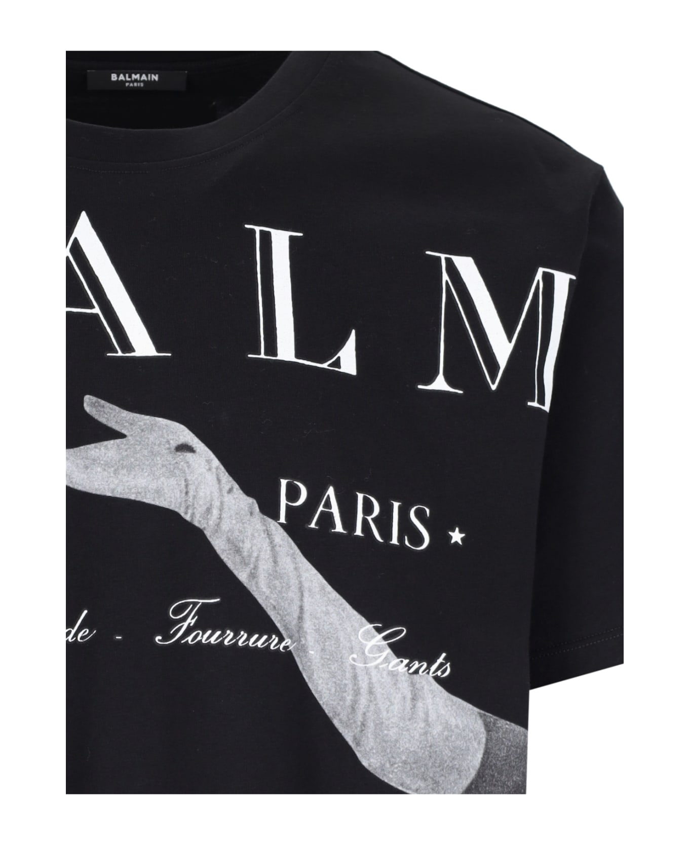 Balmain Printed T-shirt - Noir/multi gris シャツ
