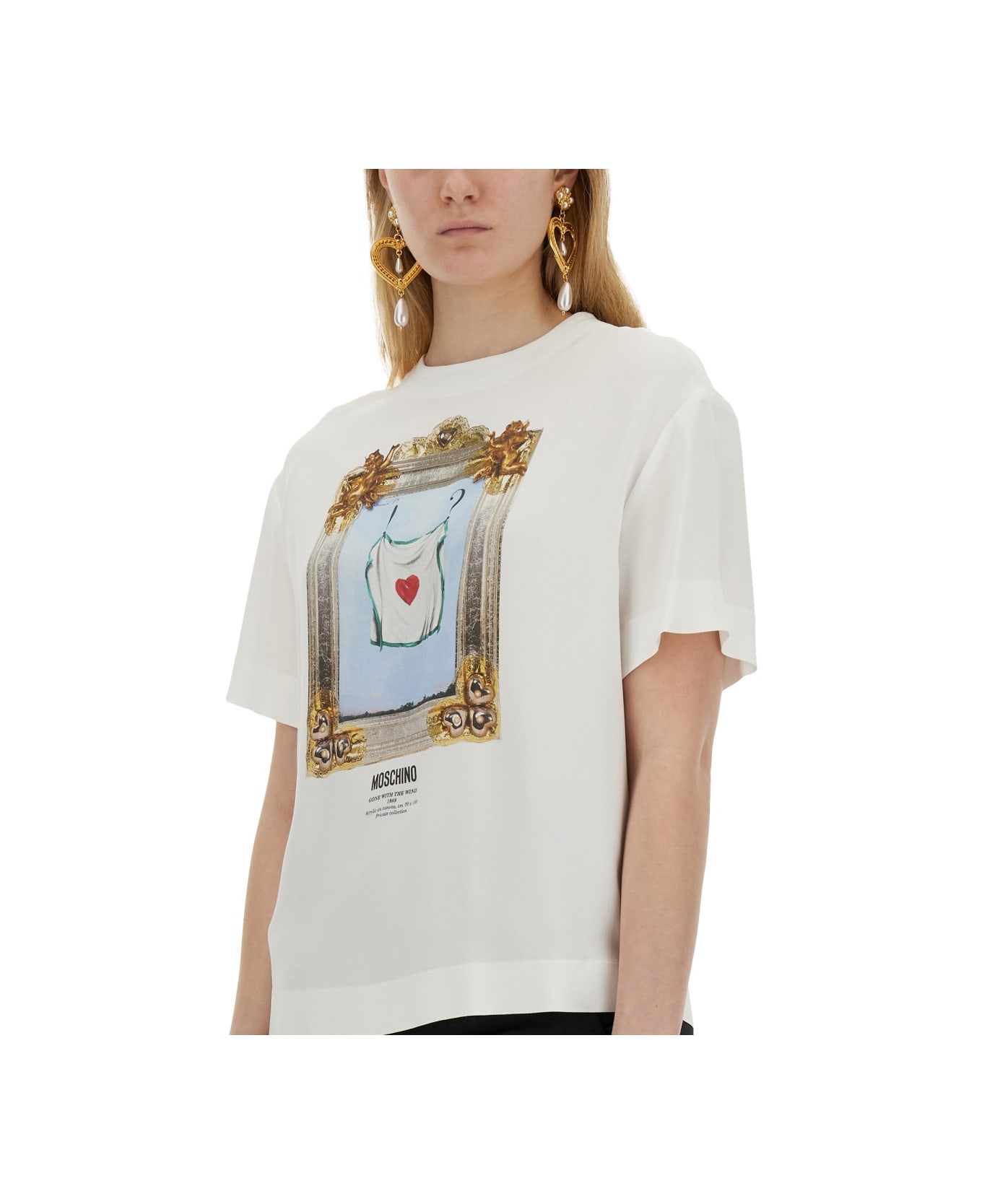 Moschino "gone With The Wind" T-shirt - WHITE