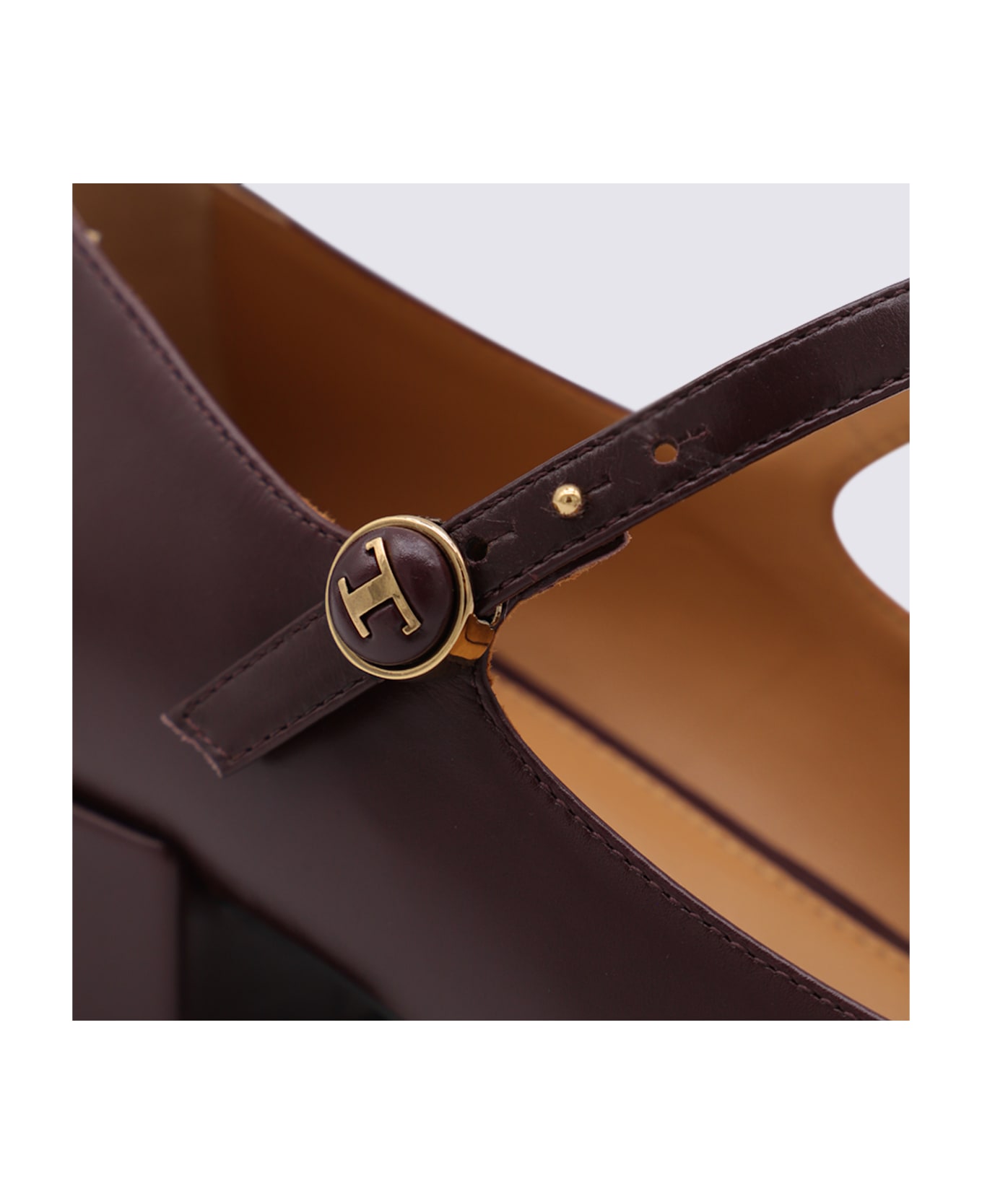Tod
s Burgundy Leather Pumps - KRAFT CHIARO