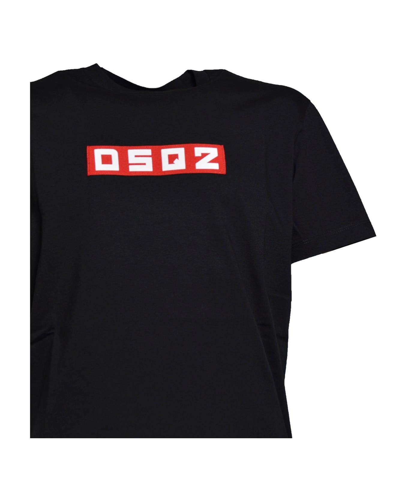 Dsquared2 D2 Logo Patch Crewneck T-shirt - Nero シャツ