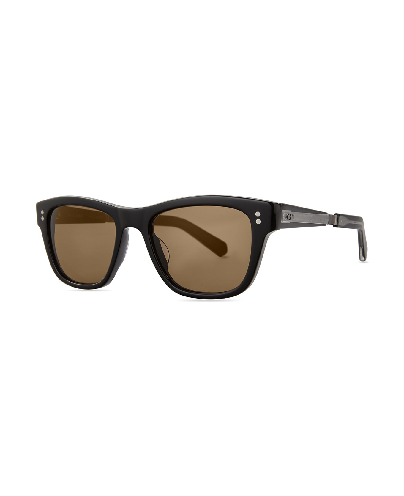 Mr. Leight Damone S Black-gunmetal/mojave Brown Polar Sunglasses - Black-Gunmetal/Mojave Brown Polar
