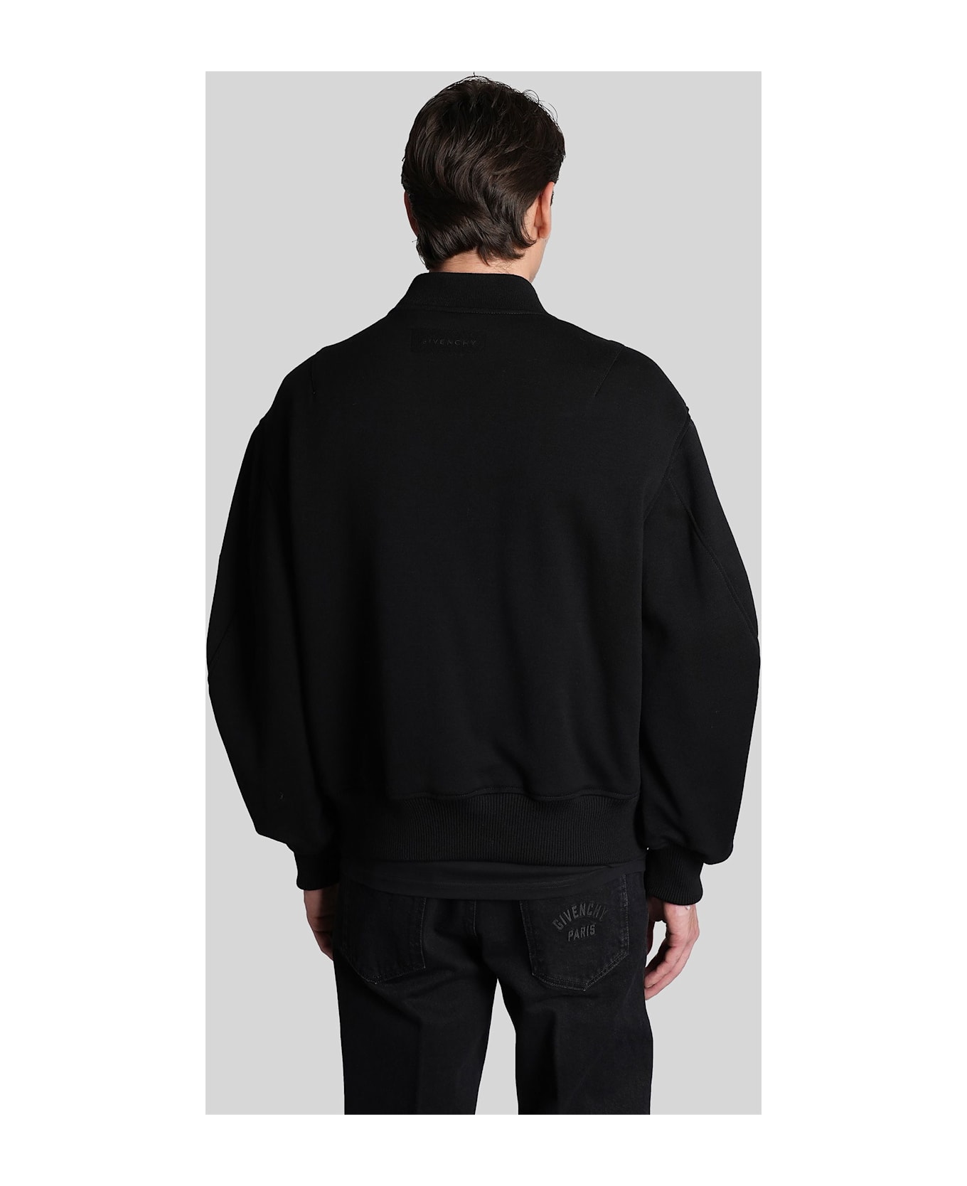 Givenchy Bomber Jacket In Black Wool - black