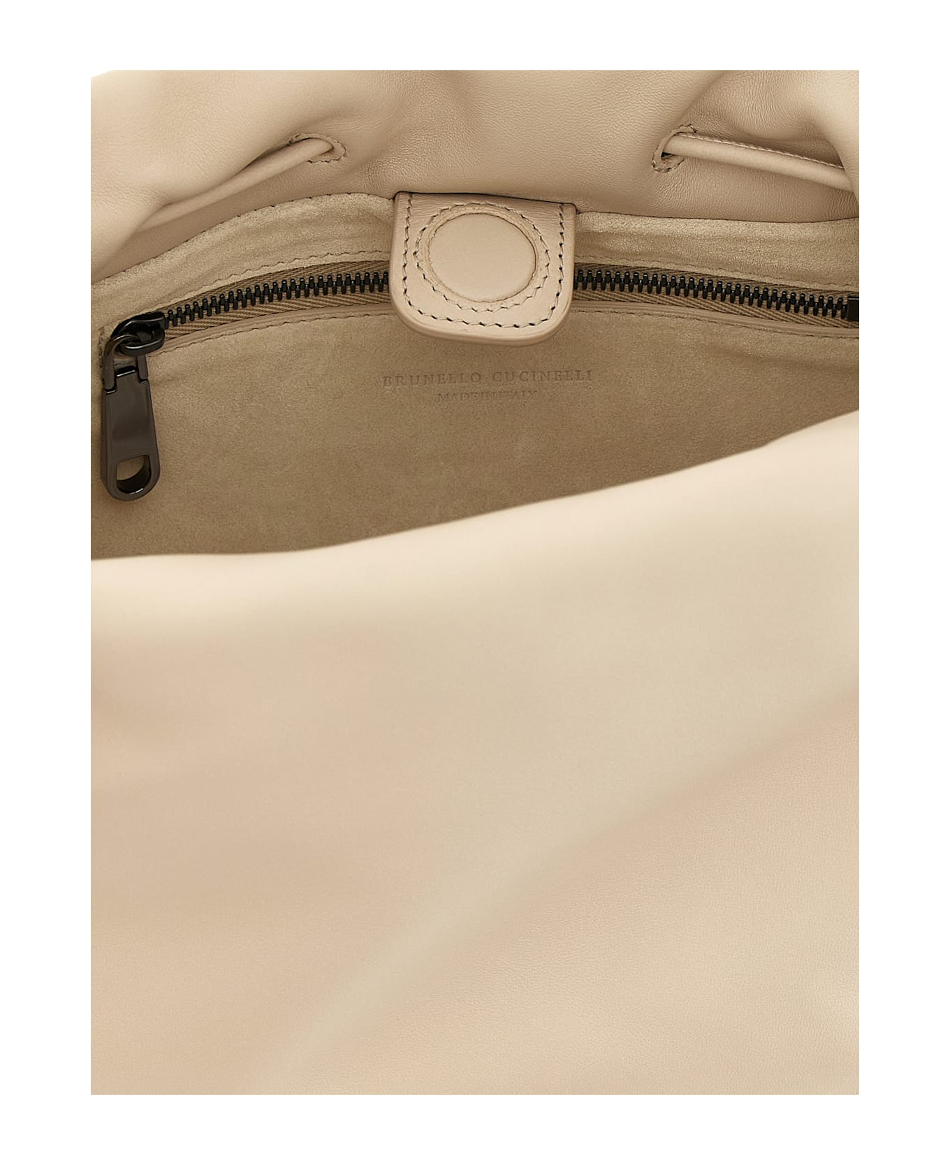 Brunello Cucinelli 
bucket Mellow
 Small Handbag - Beige トートバッグ