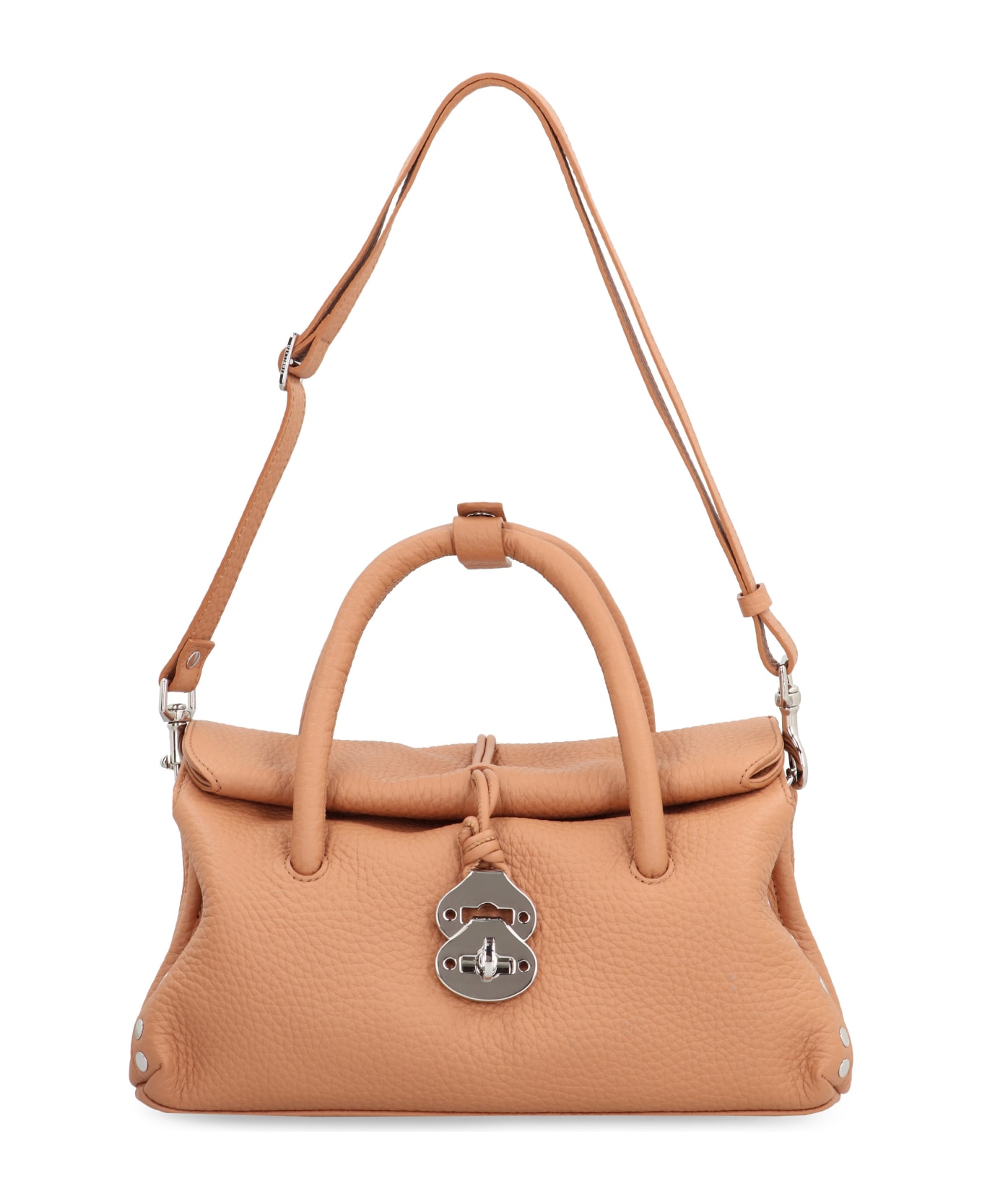 Zanellato Dotta Leather Handbag - Saddle Brown