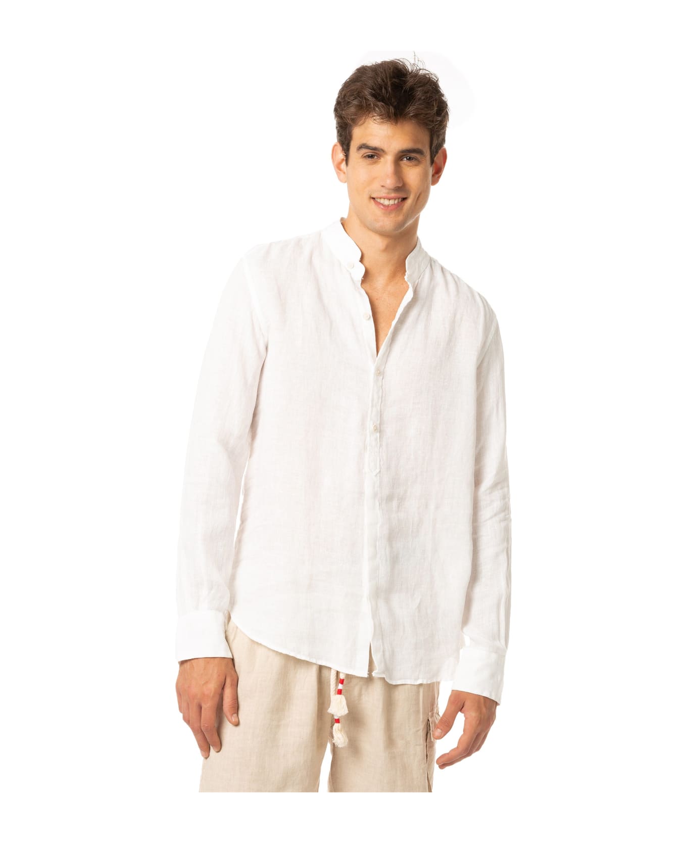 MC2 Saint Barth Man White Shirt - WHITE