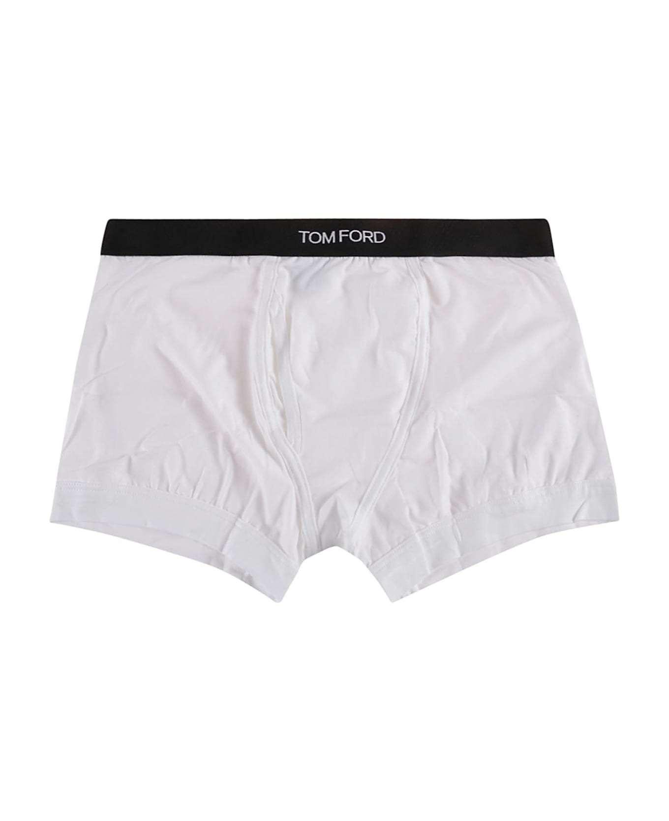 Tom Ford Elastic Logo Waist Boxer Shorts - White ショーツ