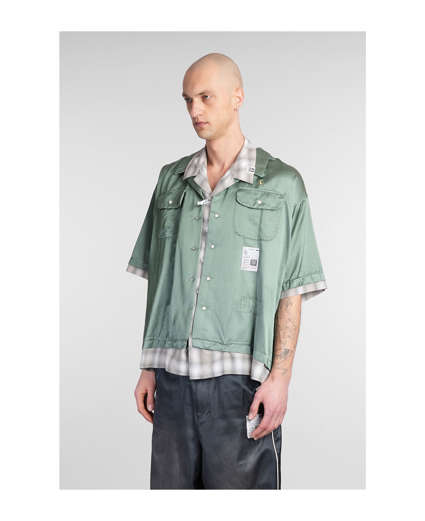 Mihara Yasuhiro Shirt In Khaki Cotton - khaki