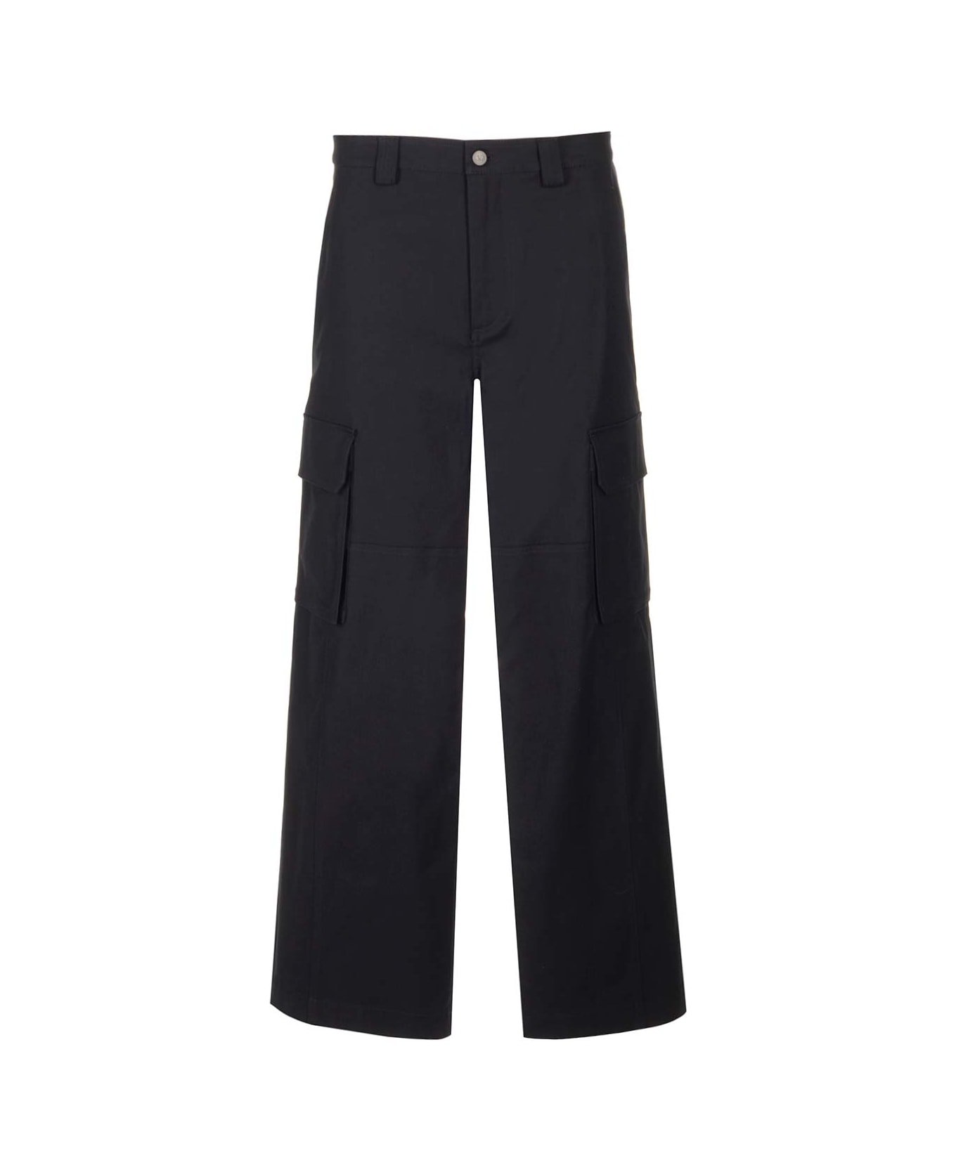Valentino Wide Leg Cargo Trousers - Blue ボトムス