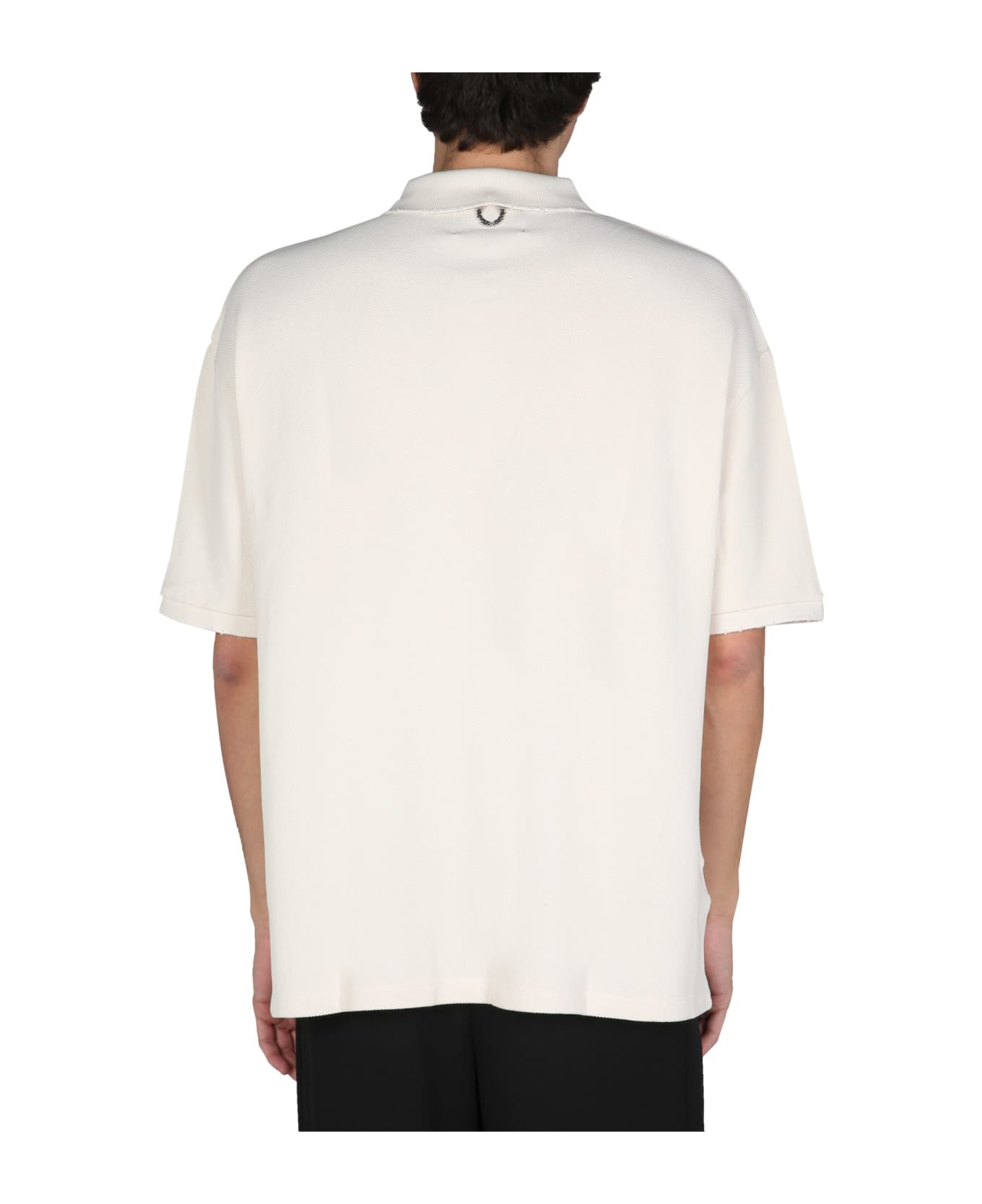 Fred Perry by Raf Simons Distressed Oversized Polo Shirt - CIPRIA
