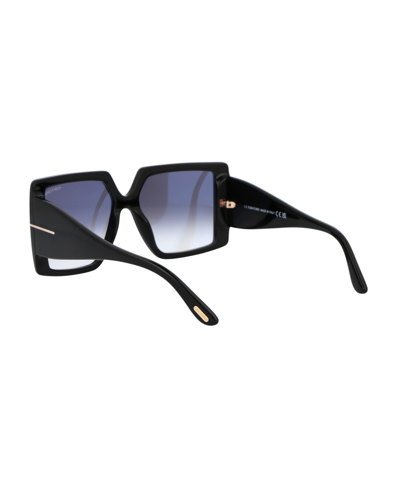 Tom Ford Eyewear Quinn Sunglasses - 01B Nero Lucido / Fumo Grad