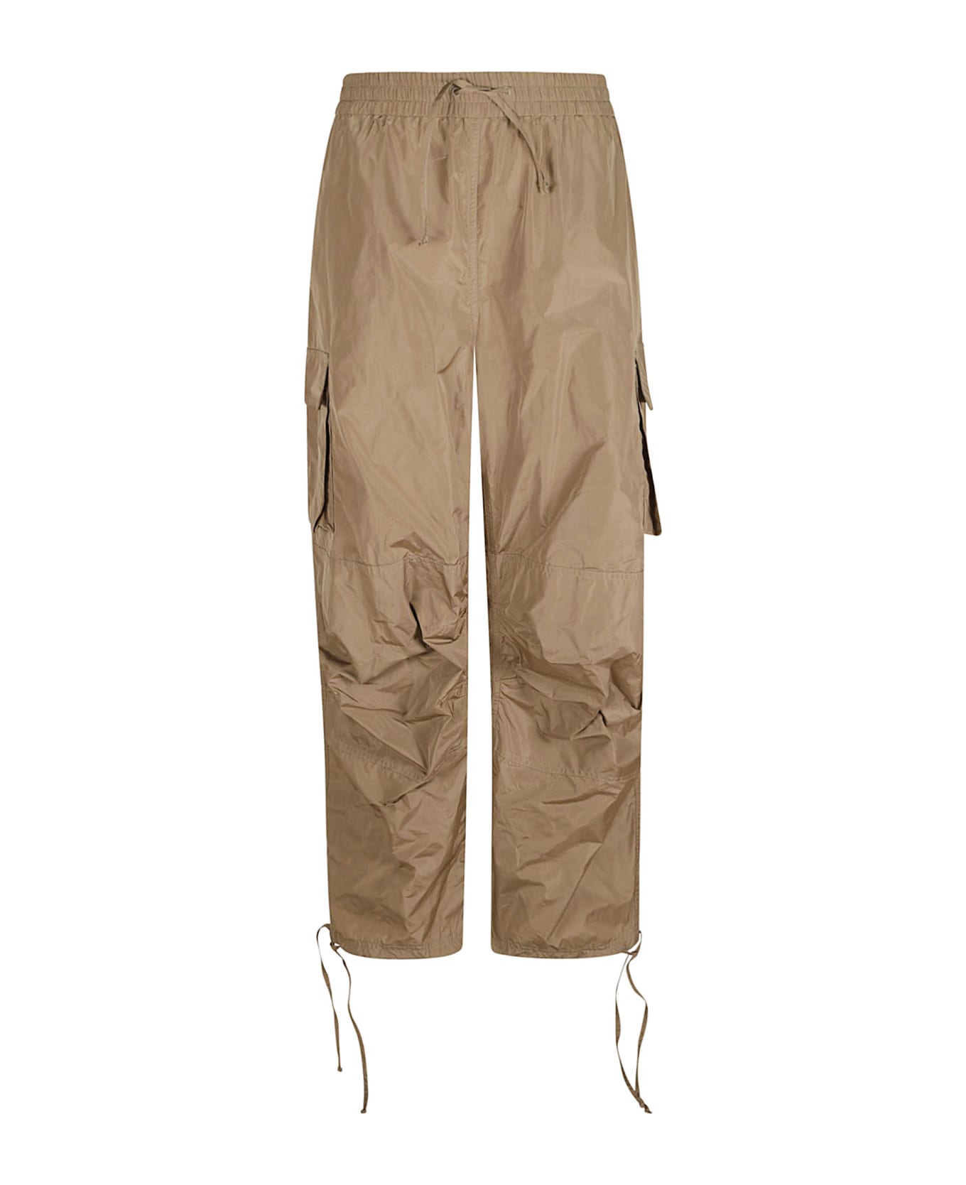 MSGM Cargo Laced Waist Trousers - Military Green ボトムス