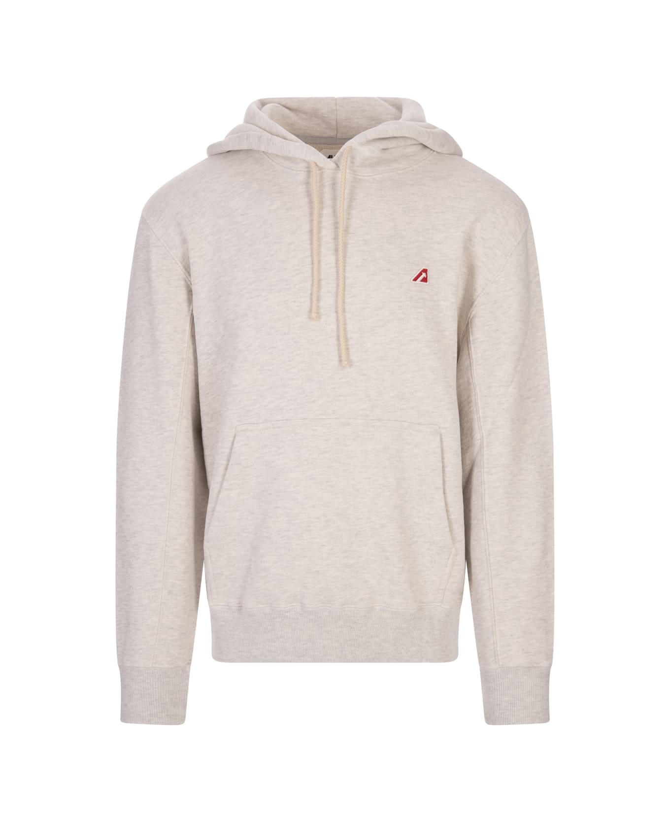 Autry Hoodie With Logo Patch - Grigio