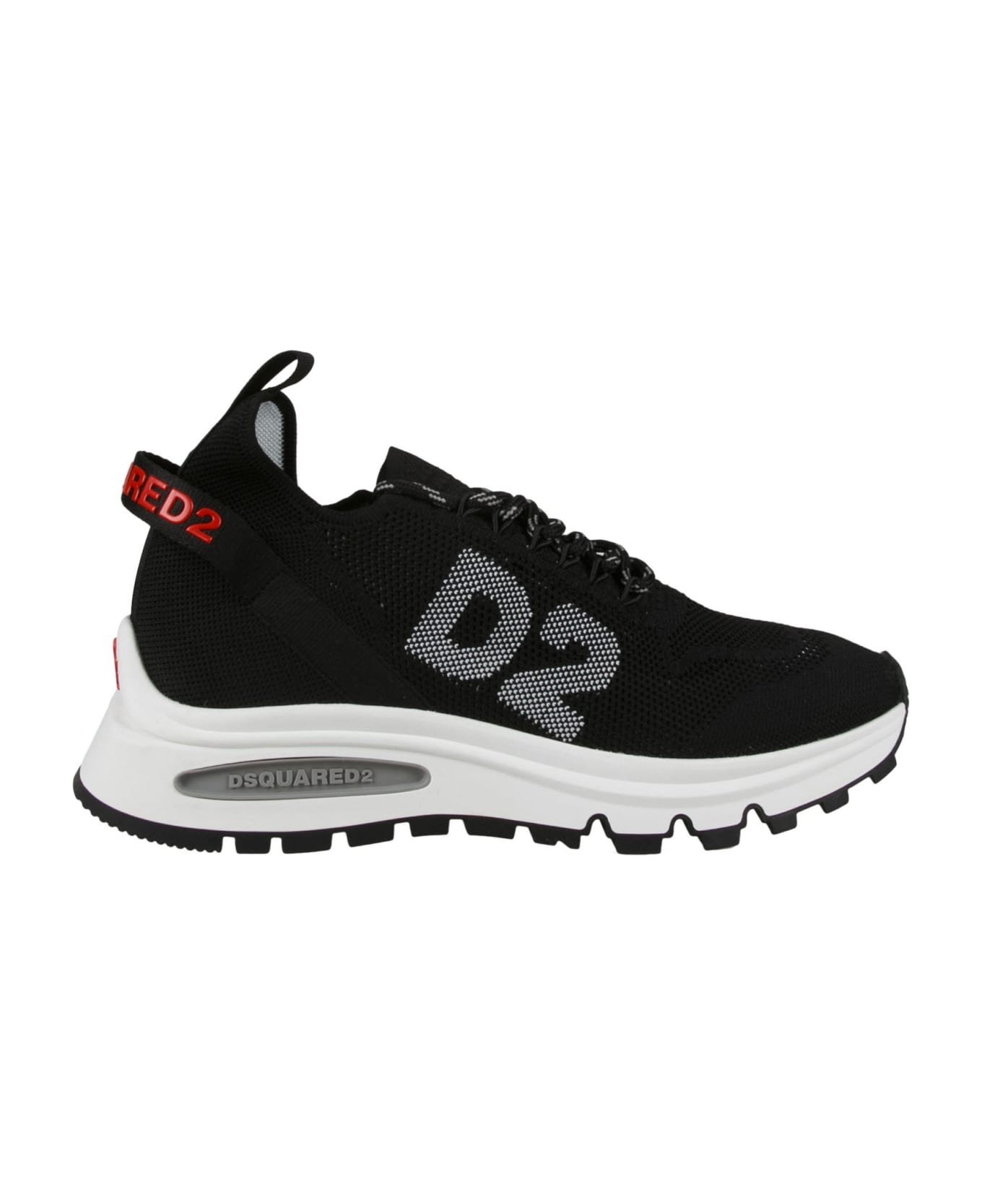 Dsquared2 Runds2 Logo Mesh Sneakers - Black