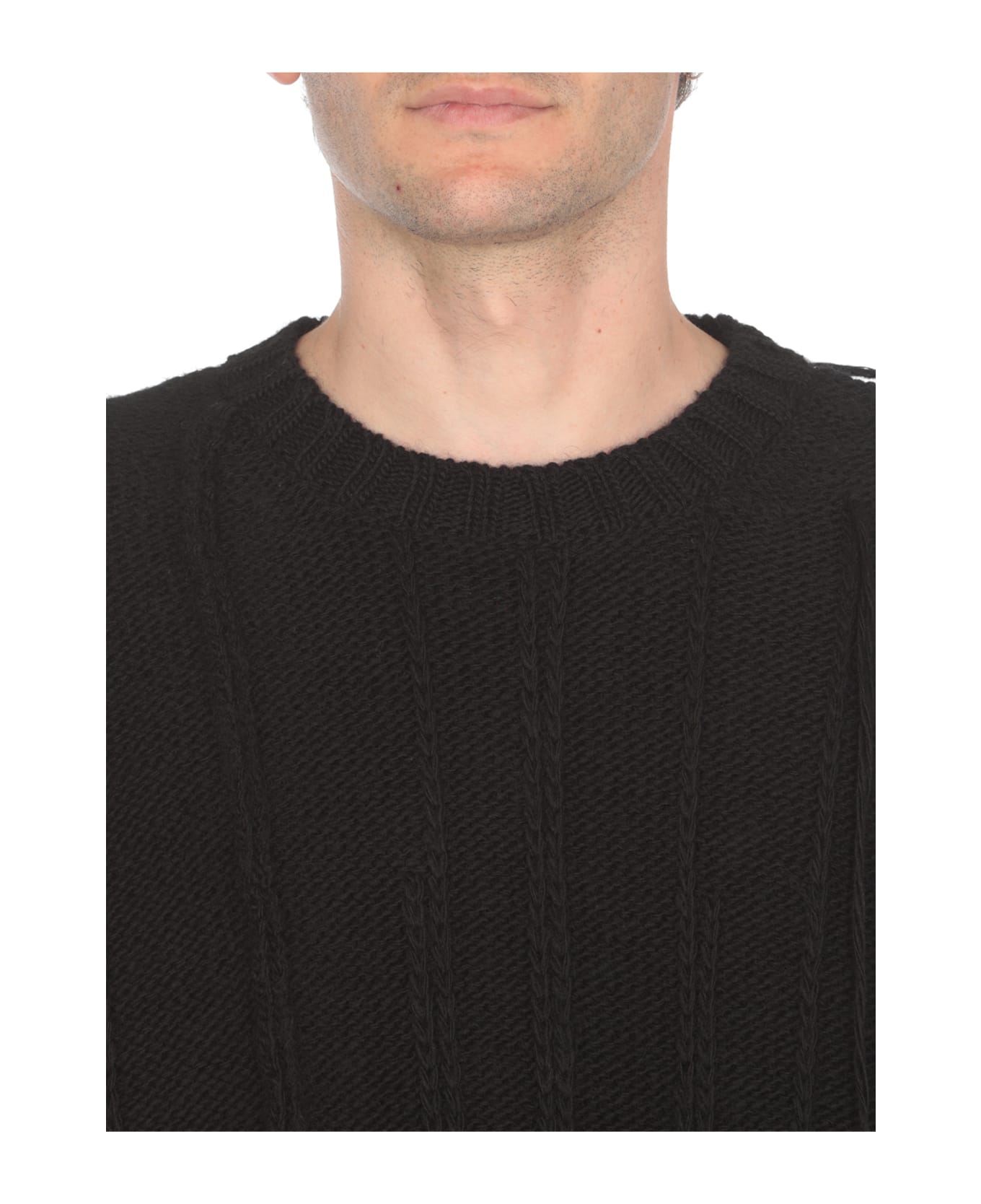 Yohji Yamamoto Wool Sweater - Black