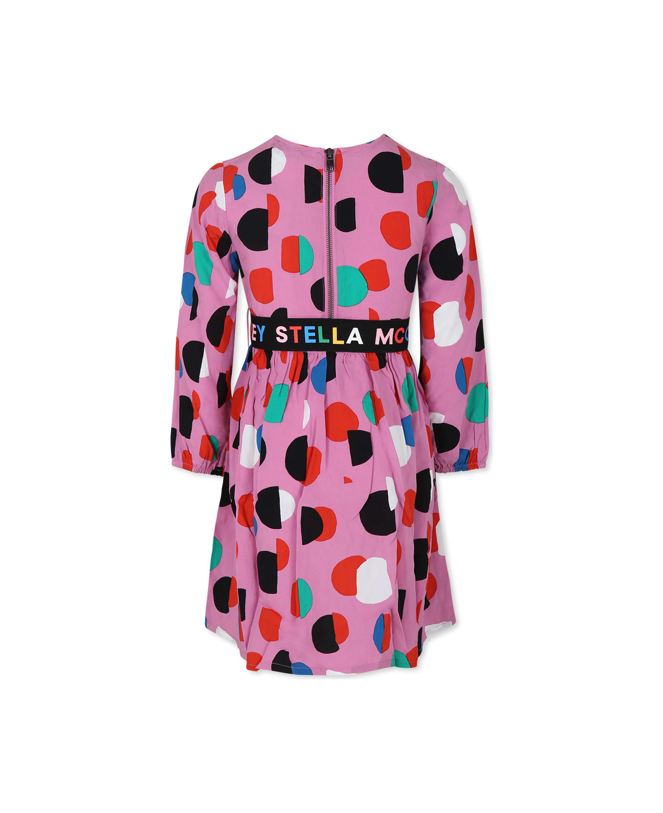 Stella McCartney Kids Pink Dress For Girl With Logo - Pink