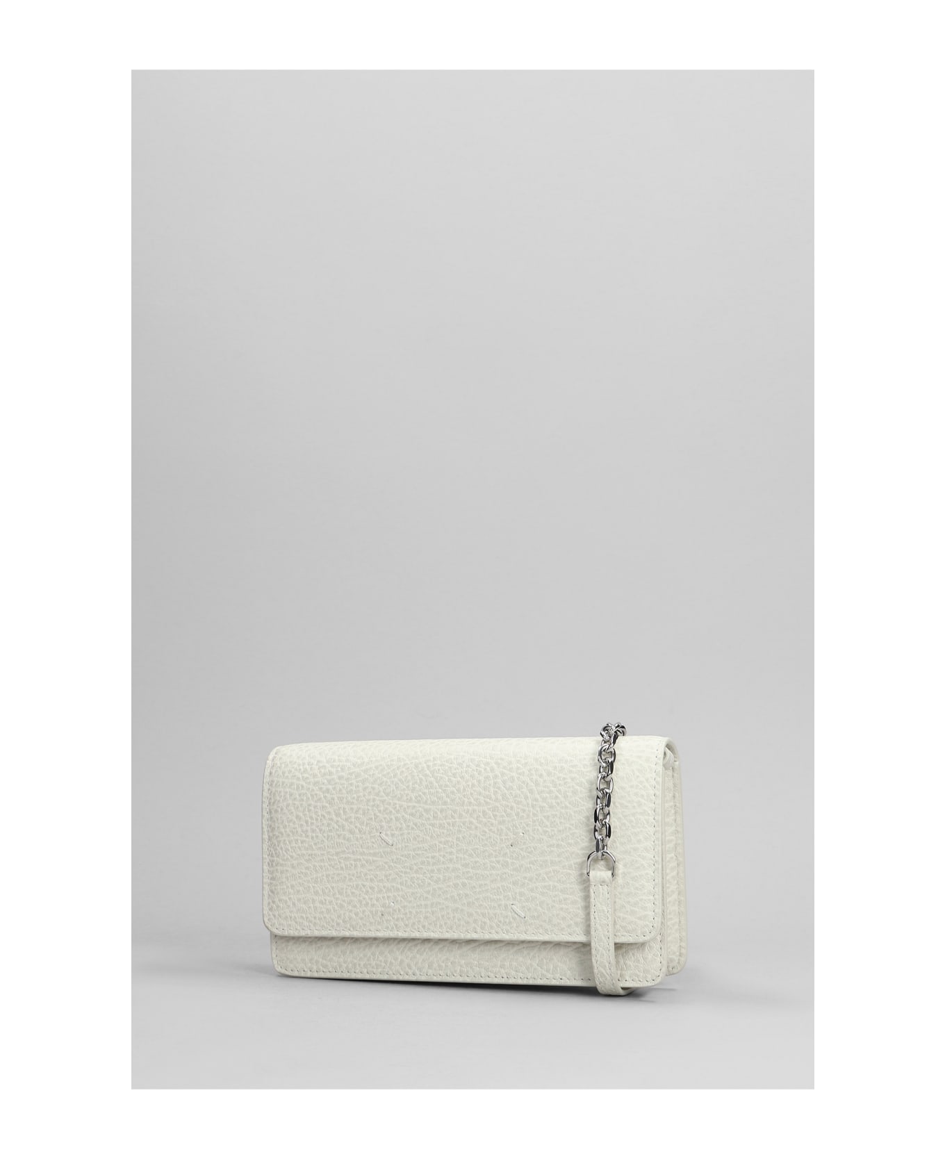 Maison Margiela Large Wallet With Chain - WHITE