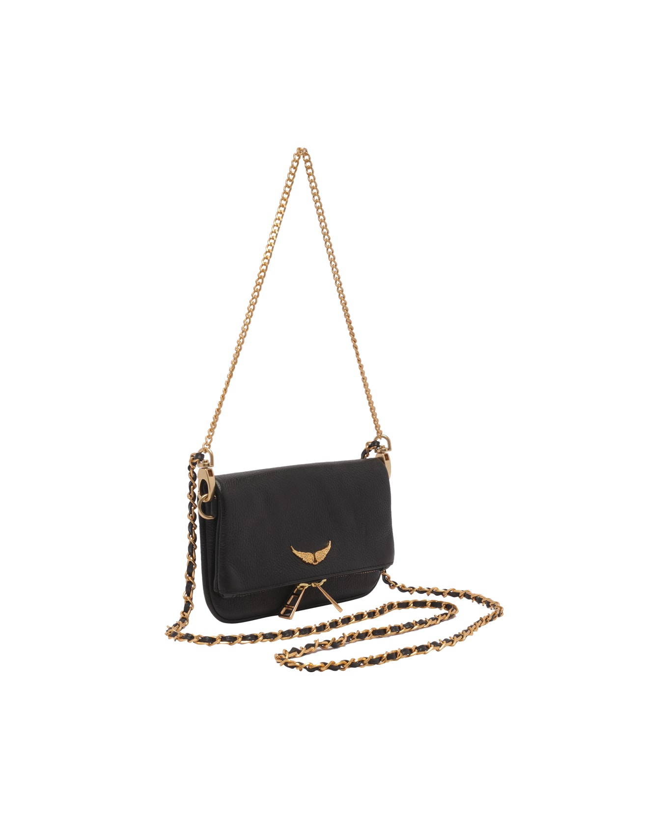 Zadig & Voltaire Rock Nano Crossbody Bag - Noir Gold